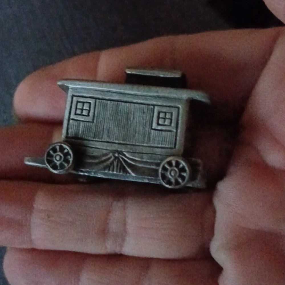 Fort satin finish pewter NOEL train, 8 pc in the box